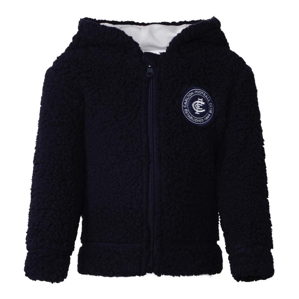 Carlton Blues Sherpa Toddler Hoodie - Jerseys Megastore