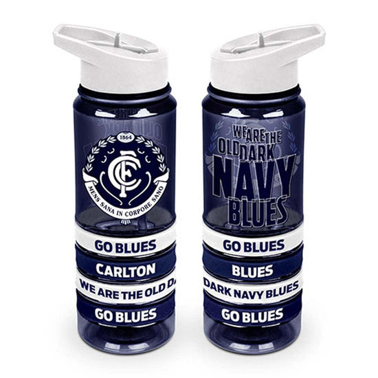 Carlton Blues Tritan Bottle and Bands - Jerseys Megastore