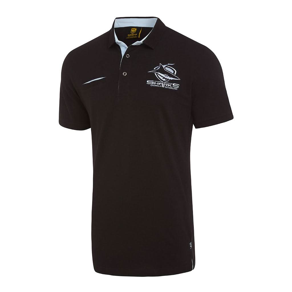 Cronulla Sharks 2018 Supporter Knitted Polo - Jerseys Megastore