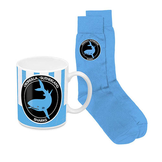 Cronulla Sharks Heritage Mug and Socks Pack - Jerseys Megastore