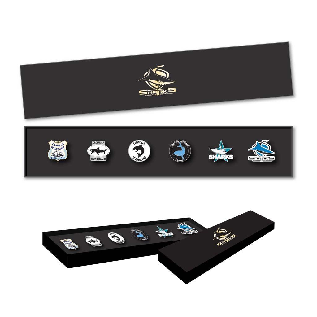 Cronulla Sharks Logo Pin Set - Jerseys Megastore