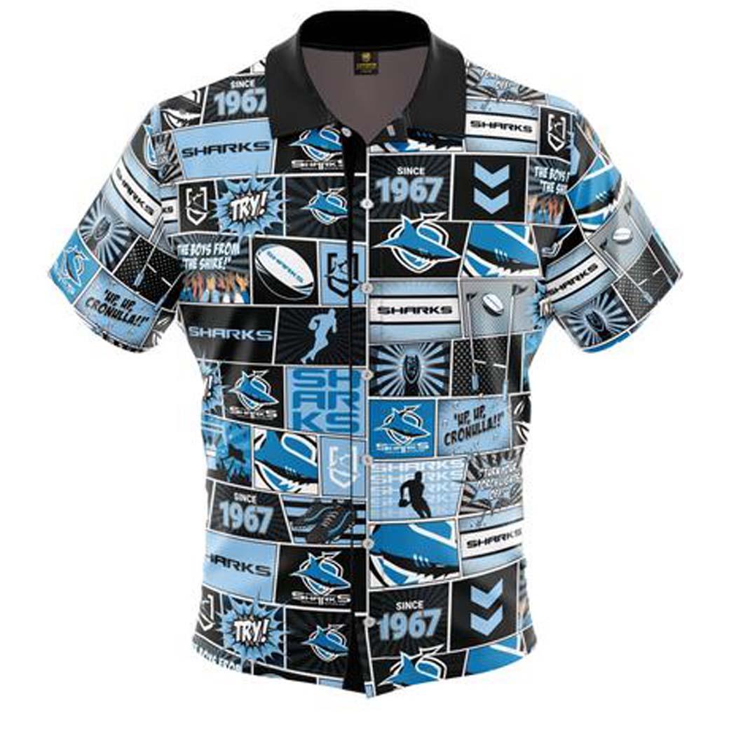 Cronulla Sharks Pop Art Shirt - Jerseys Megastore