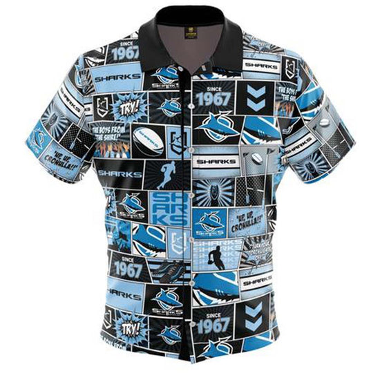 Cronulla Sharks Pop Art Shirt - Jerseys Megastore