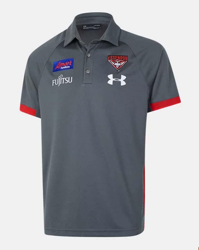 Essendon Bombers 2021 Polo - Grey - Jerseys Megastore
