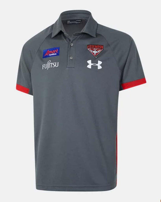 Essendon Bombers 2021 Polo - Grey - Jerseys Megastore