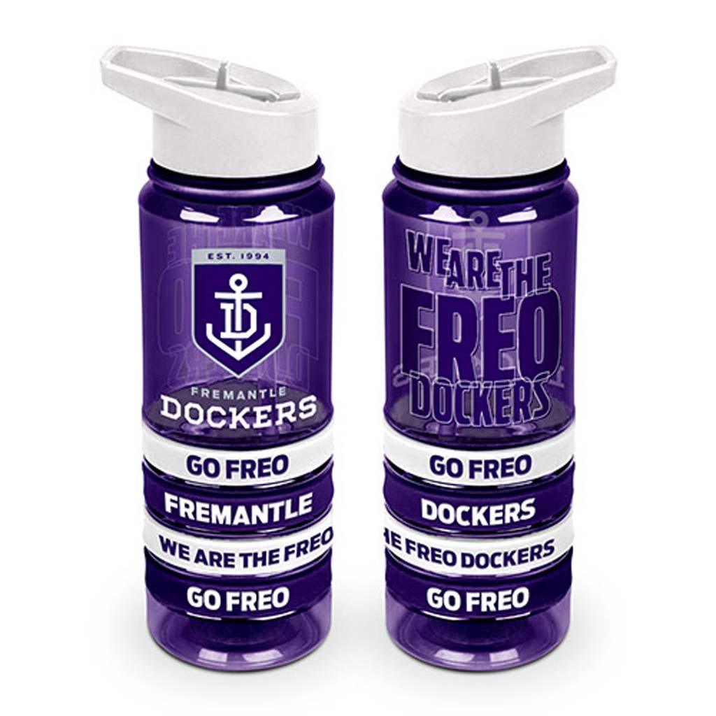 Fremantle Dockers Tritan Bottle and Bands - Jerseys Megastore