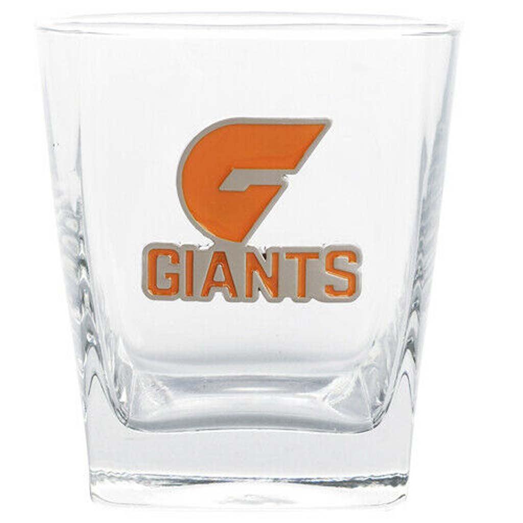 GWS Giants Set of 2 Spirit Glasses with Metal Badge - Jerseys Megastore