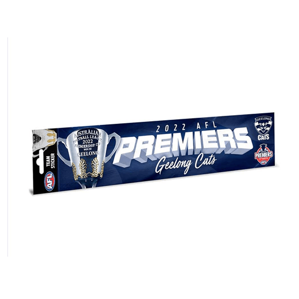 Geelong Cats 2022 Premiers Bumper Sticker - Jerseys Megastore