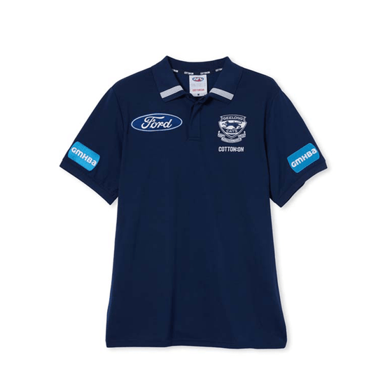Load image into Gallery viewer, Geelong Cats 2023 Media Polo - Jerseys Megastore
