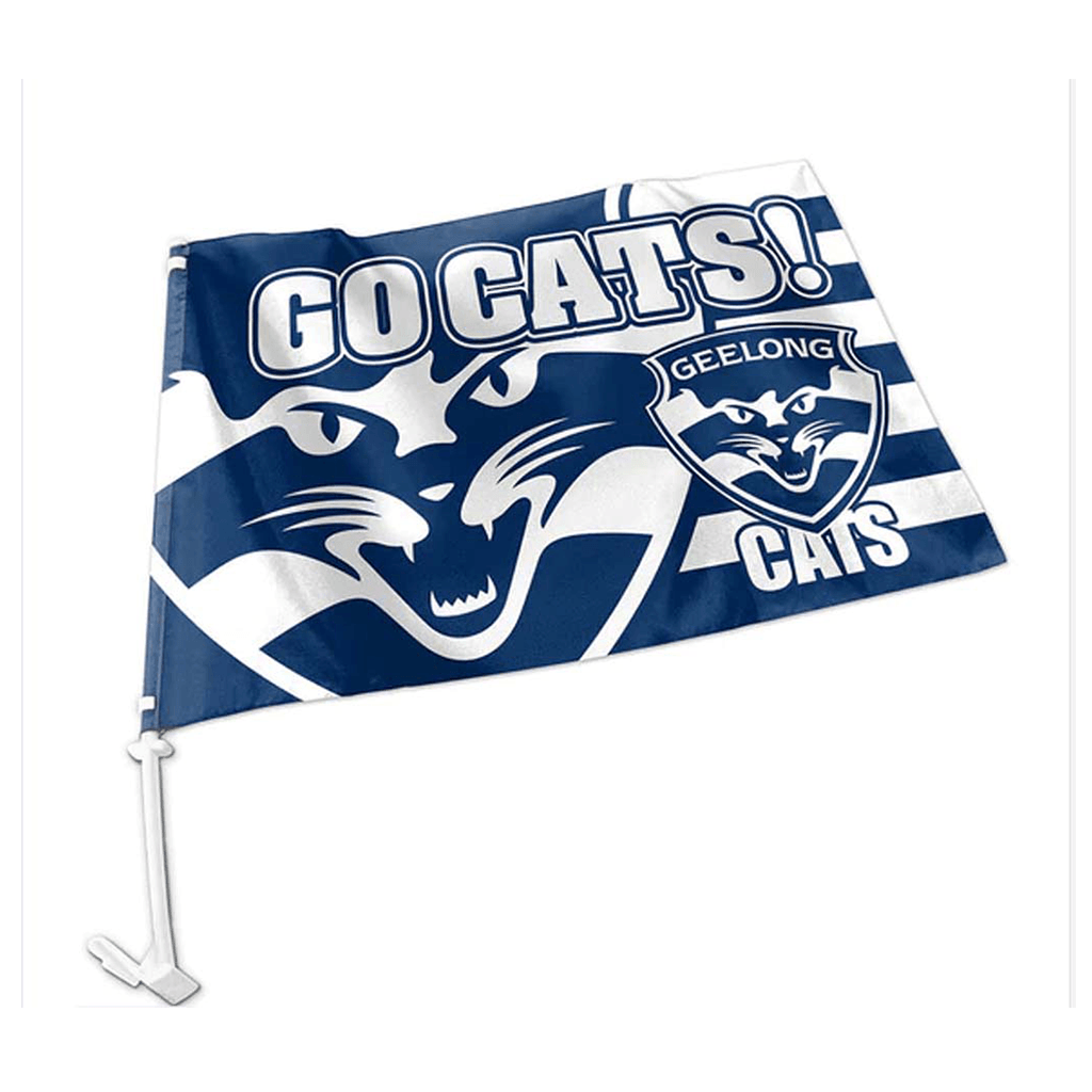 Load image into Gallery viewer, Geelong Cats Car Flag - Jerseys Megastore
