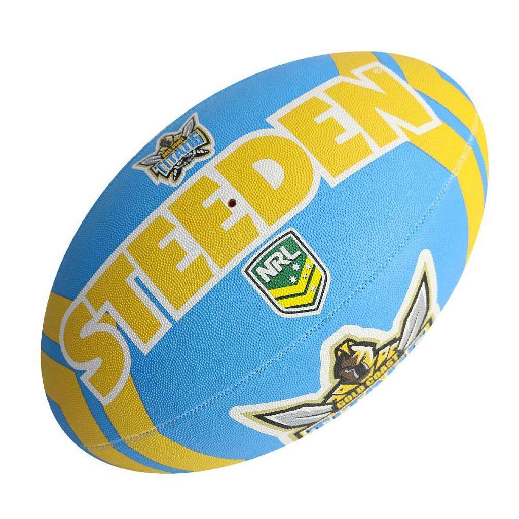 Gold Coast Titans Size 5 Steeden Football - Jerseys Megastore