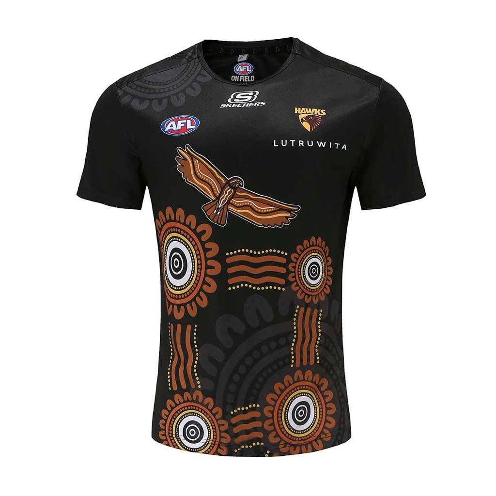 Hawthorn Hawks 2023 Run Out Tee - Jerseys Megastore
