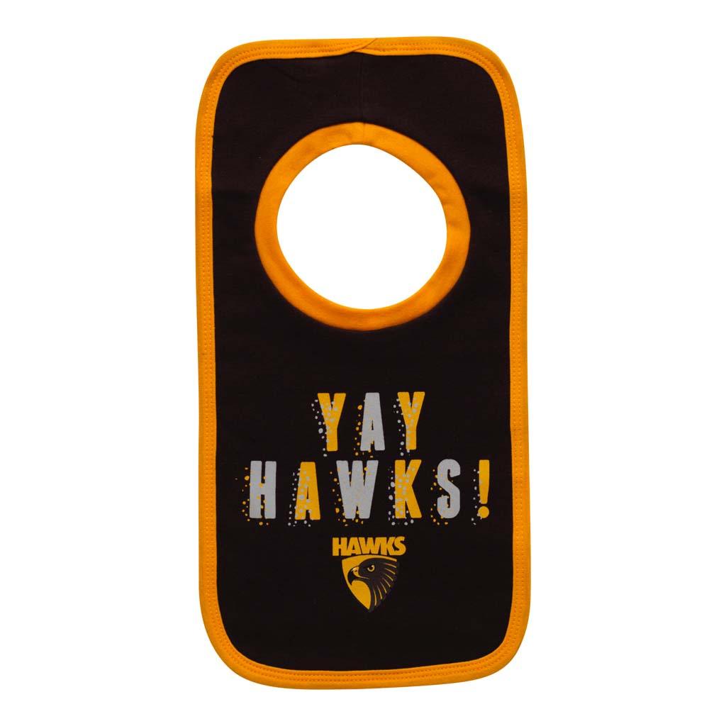 Hawthorn Hawks Babies Bib Set - Jerseys Megastore