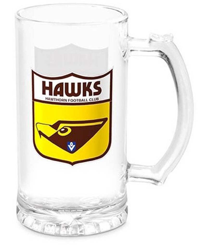Hawthorn Hawks Heritage Stein Glass - Jerseys Megastore