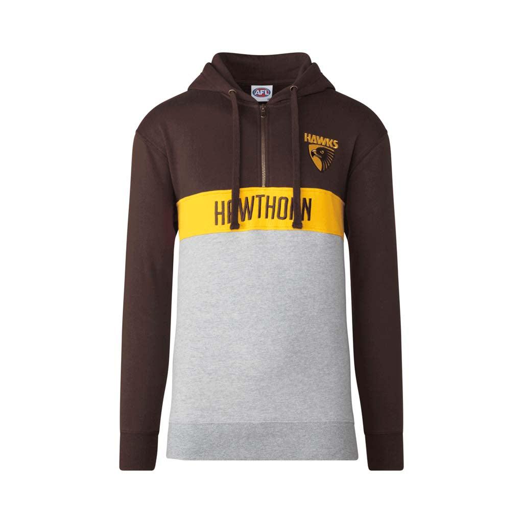 Hawthorn Hawks Mens Colour Block Hoodie - Jerseys Megastore