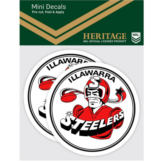 Illawarra Steelers Heritage Mini Decals - Jerseys Megastore