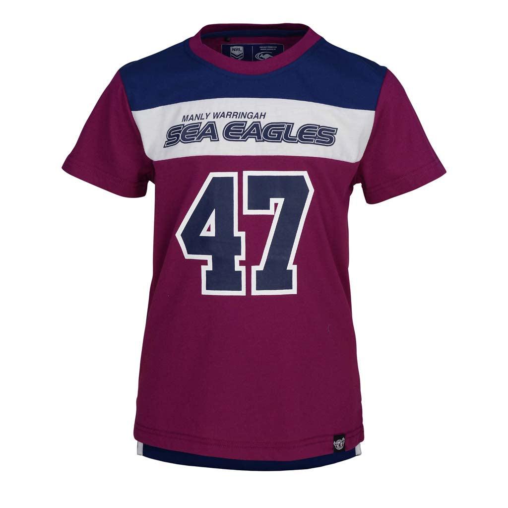 Manly Sea Eagles Lifestyle Kids Tee - Jerseys Megastore