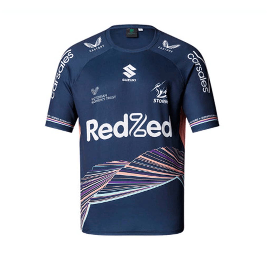 Melbourne Storm 2022 Women In League Warm Up Tee - Jerseys Megastore
