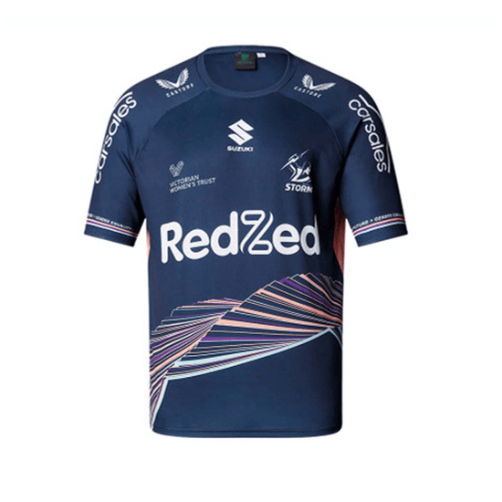 Melbourne Storm 2022 Women In League Warm Up Tee - Jerseys Megastore