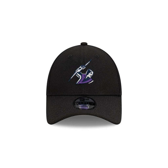 Melbourne Storm Black 9Forty Cloth Strap Cap - Jerseys Megastore