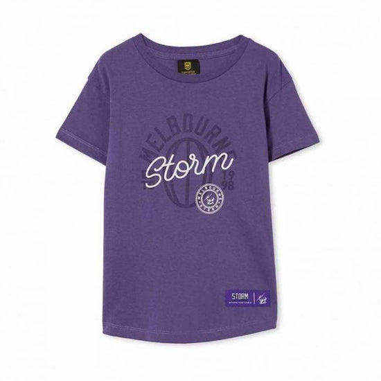 Melbourne Storm Kids Puff Print Tee - Jerseys Megastore