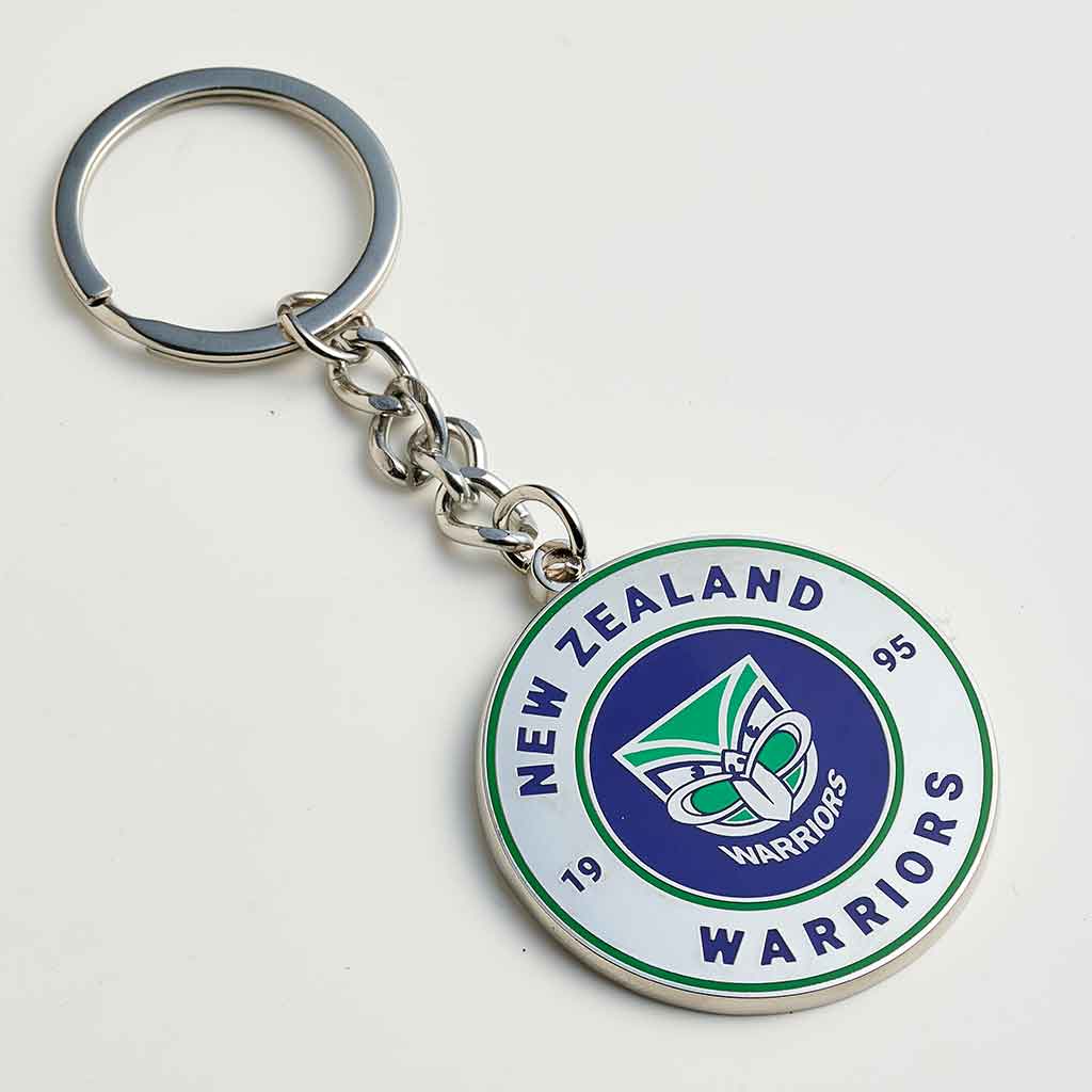 New Zealand Warriors Round Keyring