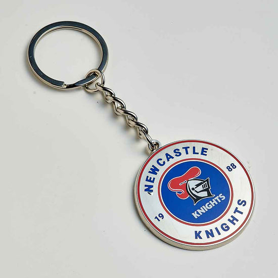 Newcastle Knights Round Keyring