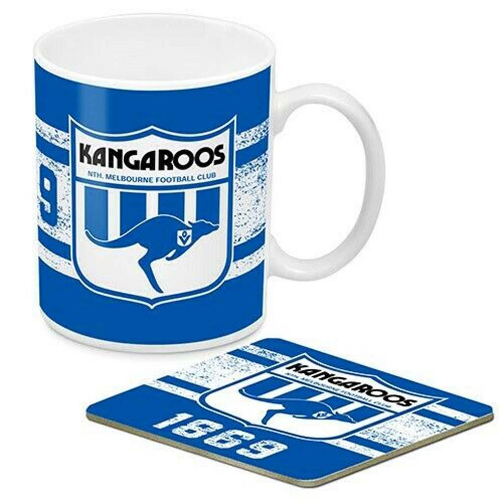 North Melbourne Kangaroos Heritage Mug and Coaster Set - Jerseys Megastore