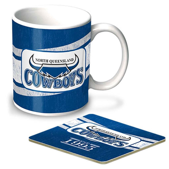 North Queensland Cowboys Heritage Mug and Coaster - Jerseys Megastore