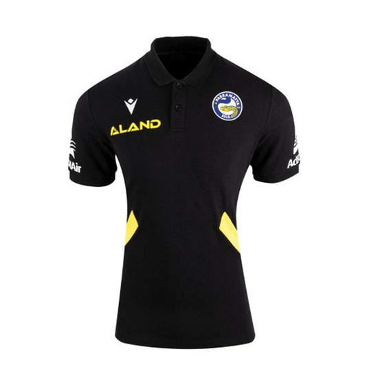 Parramatta Eels 2023 Travel Poly Polo Black/Yellow - Jerseys Megastore