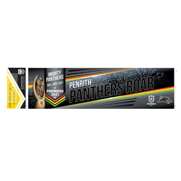 Penrith Panthers 2021 Premiers Car Window Decal - Jerseys Megastore
