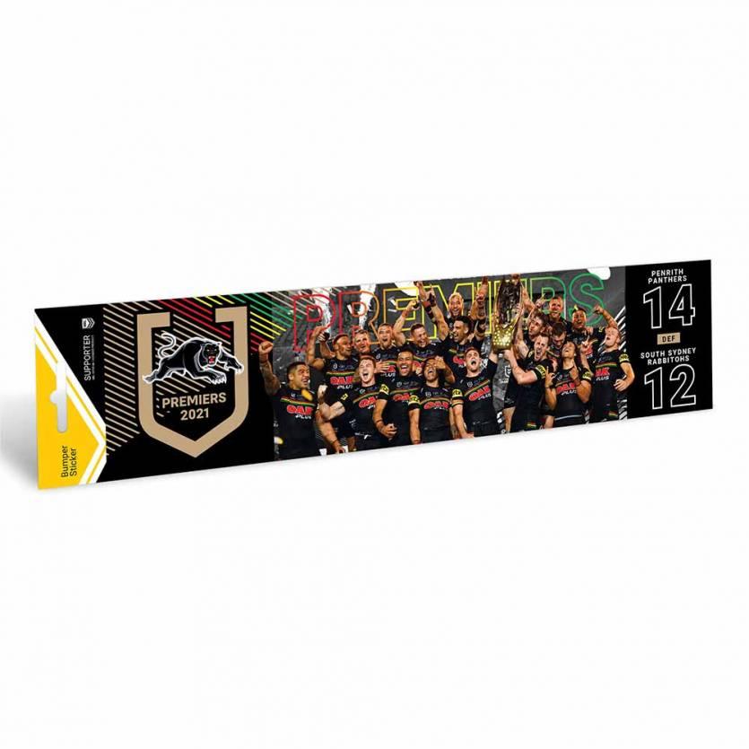 Penrith Panthers 2021 Premiers Photo Bumper Sticker - Jerseys Megastore