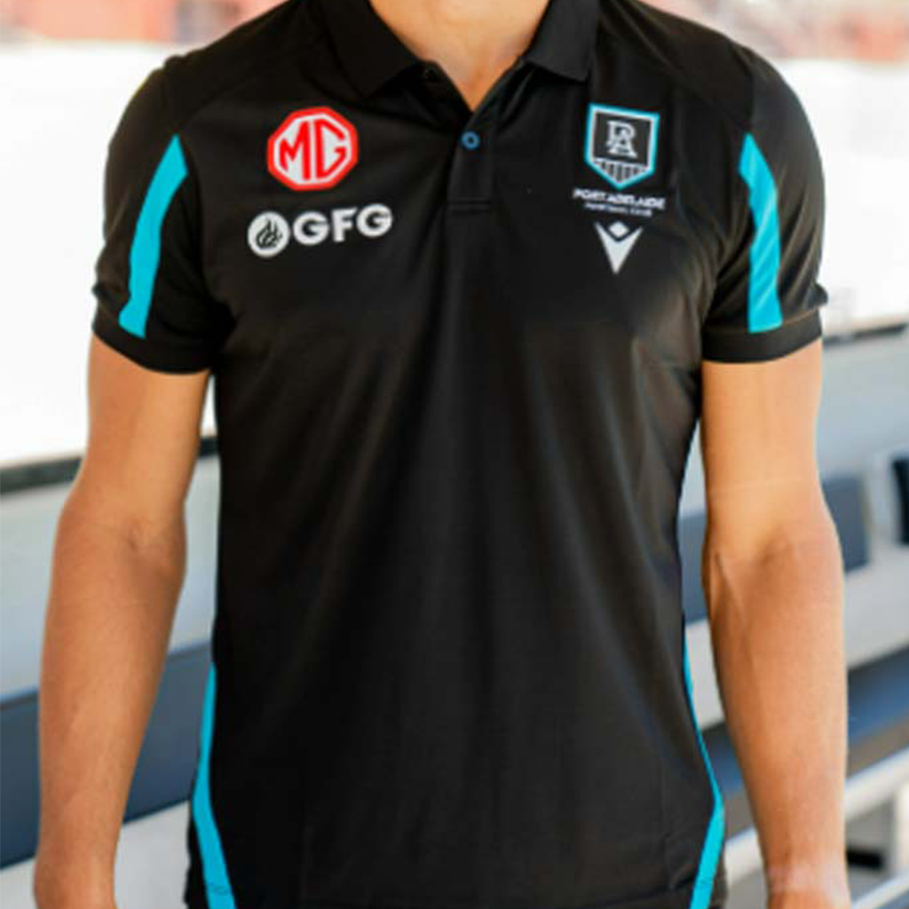 Port Adelaide Power 2023 Travel Poly Polo Adult