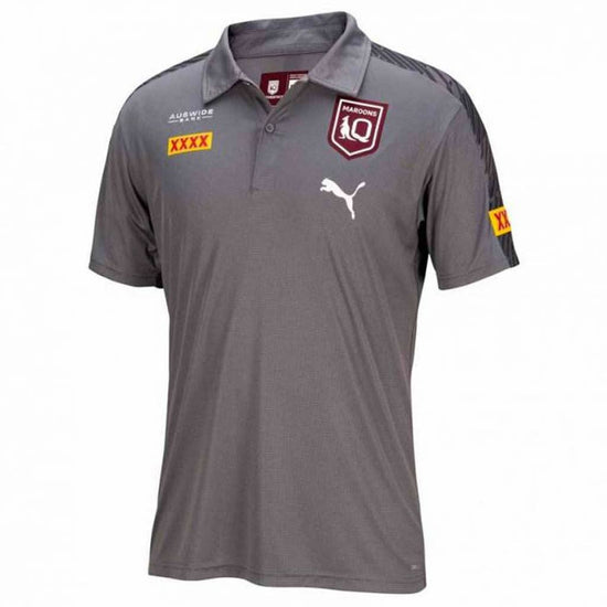 Queensland Maroons 2021 Polo - Grey - Jerseys Megastore