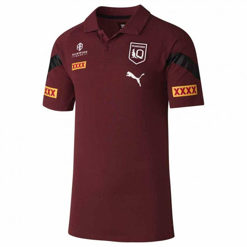 Queensland Maroons 2023 Team Polo - Burgundy - Jerseys Megastore