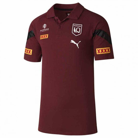 Queensland Maroons 2023 Team Polo - Burgundy - Jerseys Megastore