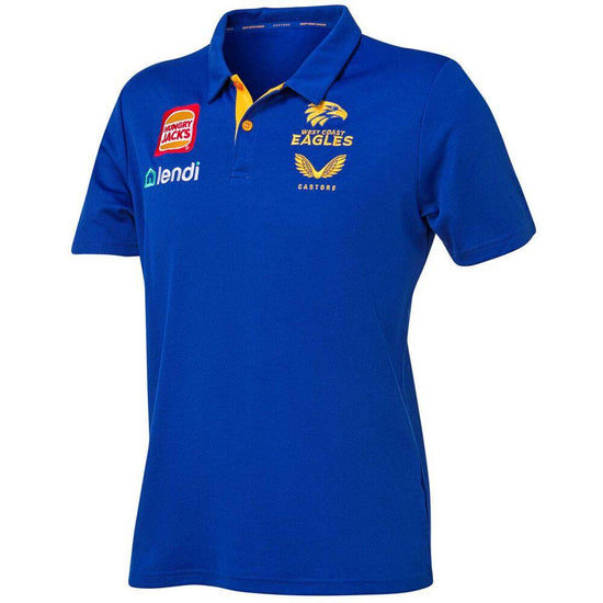 West Coast Eagles 2021 Travel Players Polo - Jerseys Megastore