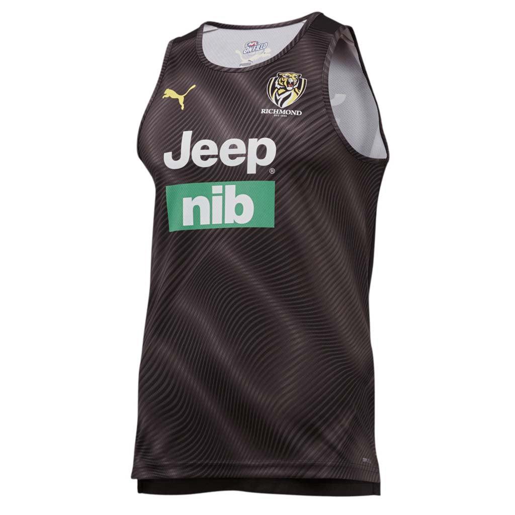 Richmond Tigers 2021 Training Singlet - Jerseys Megastore