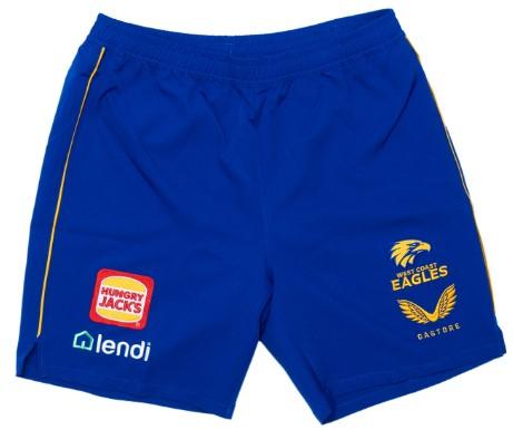West Coast Eagles 2021 Training Shorts - Jerseys Megastore