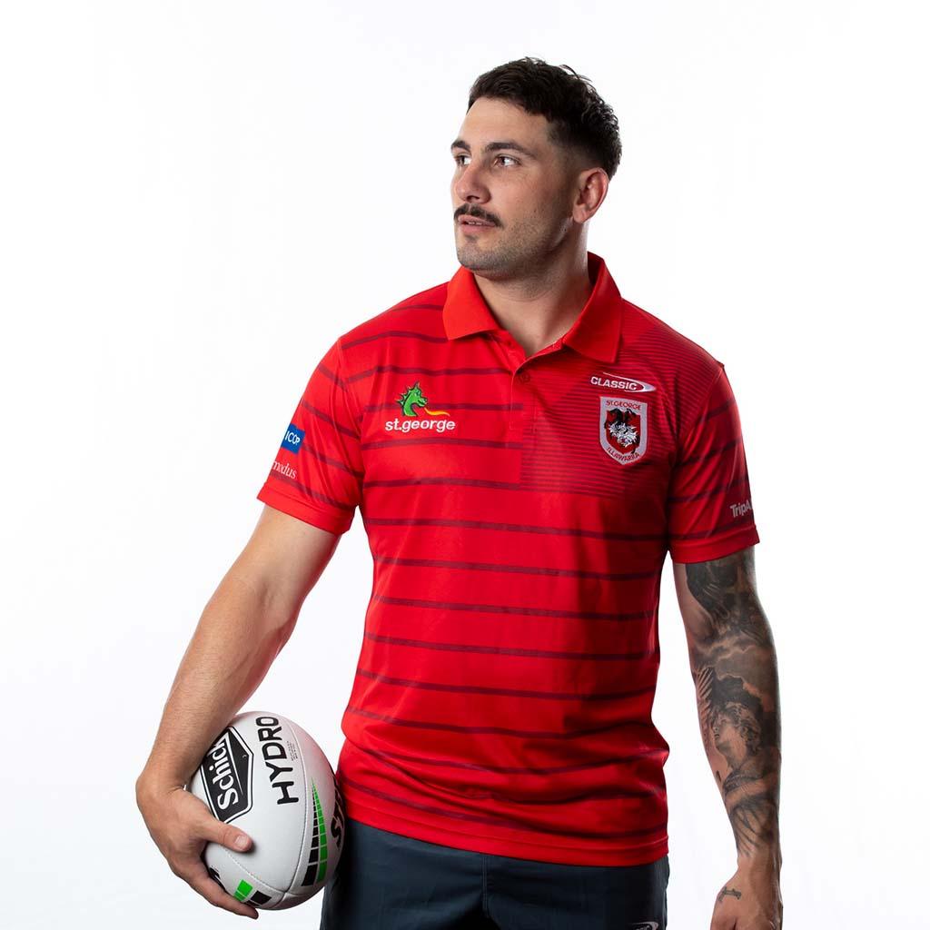 St George Dragons 2021 Players Polo - Jerseys Megastore