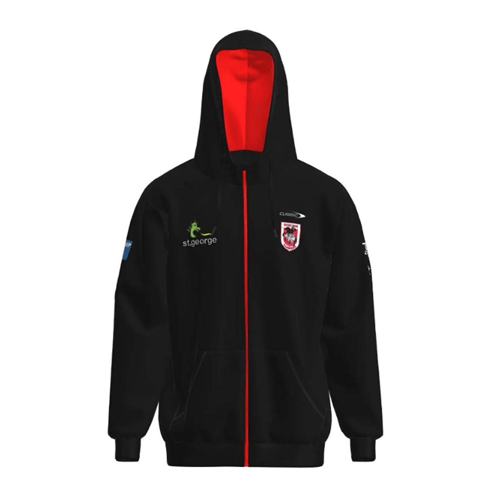 St George Dragons 2023 Full Zip Hoodie Adult - Jerseys Megastore