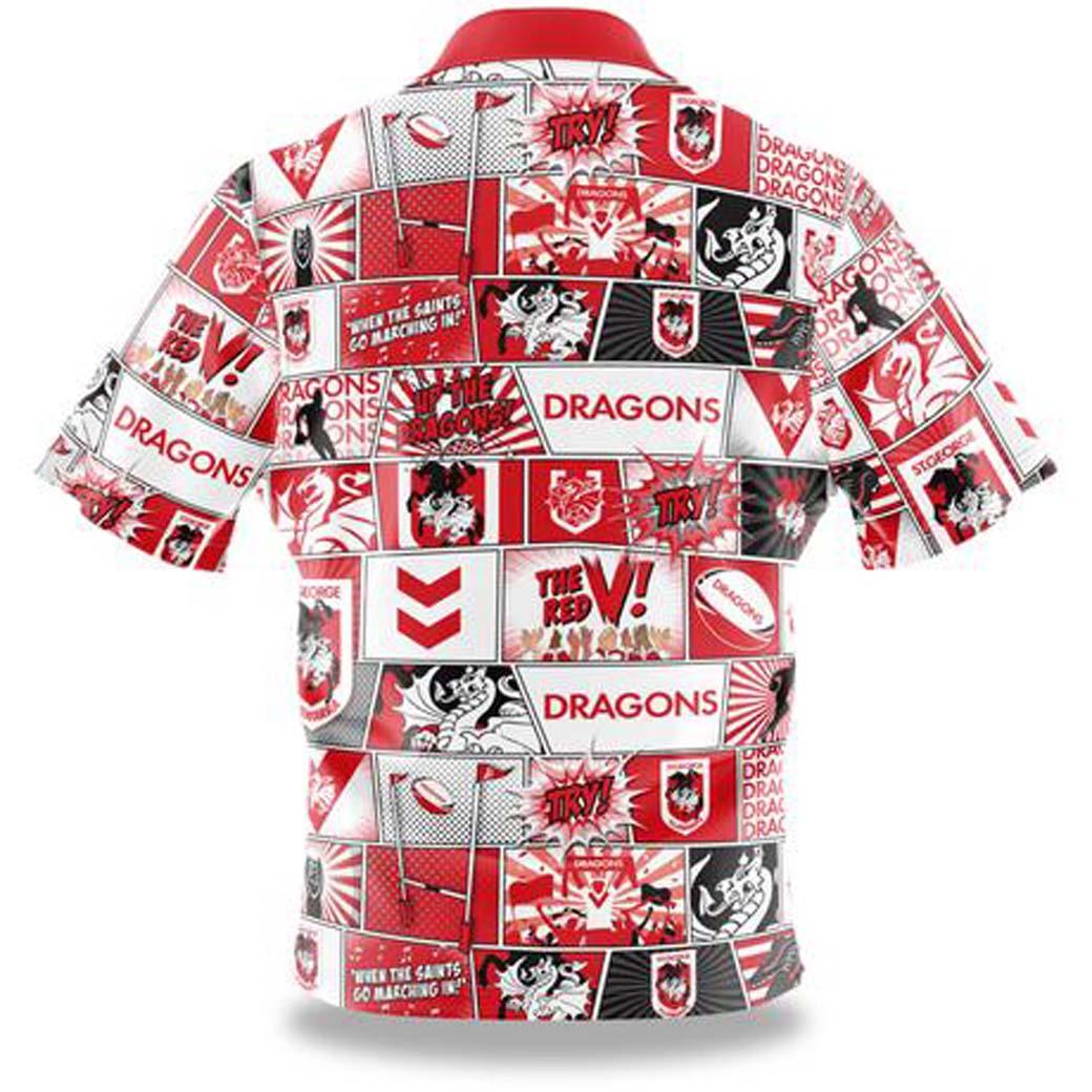 St George Dragons Pop Art Shirt - Jerseys Megastore