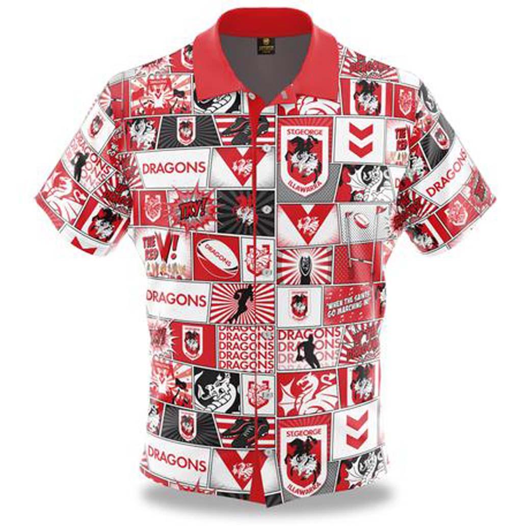 St George Dragons Pop Art Shirt - Jerseys Megastore