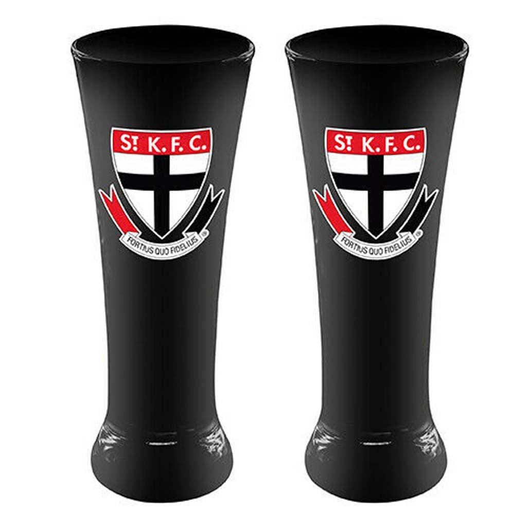 St Kilda Saints Set of 2 Skol Glasses - Jerseys Megastore