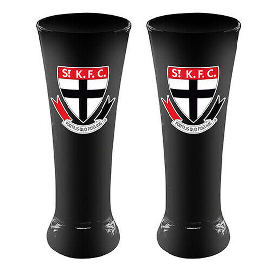 St Kilda Saints Set of 2 Skol Glasses - Jerseys Megastore