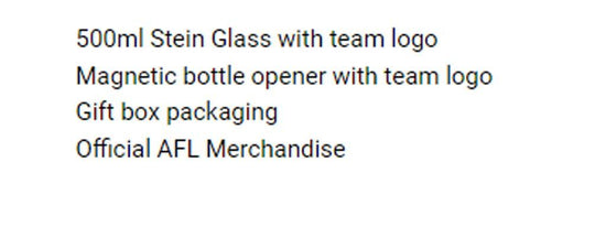 Hawthorn Hawks Stein Glass & Magnetic Bottle Opener Pack - Jerseys Megastore