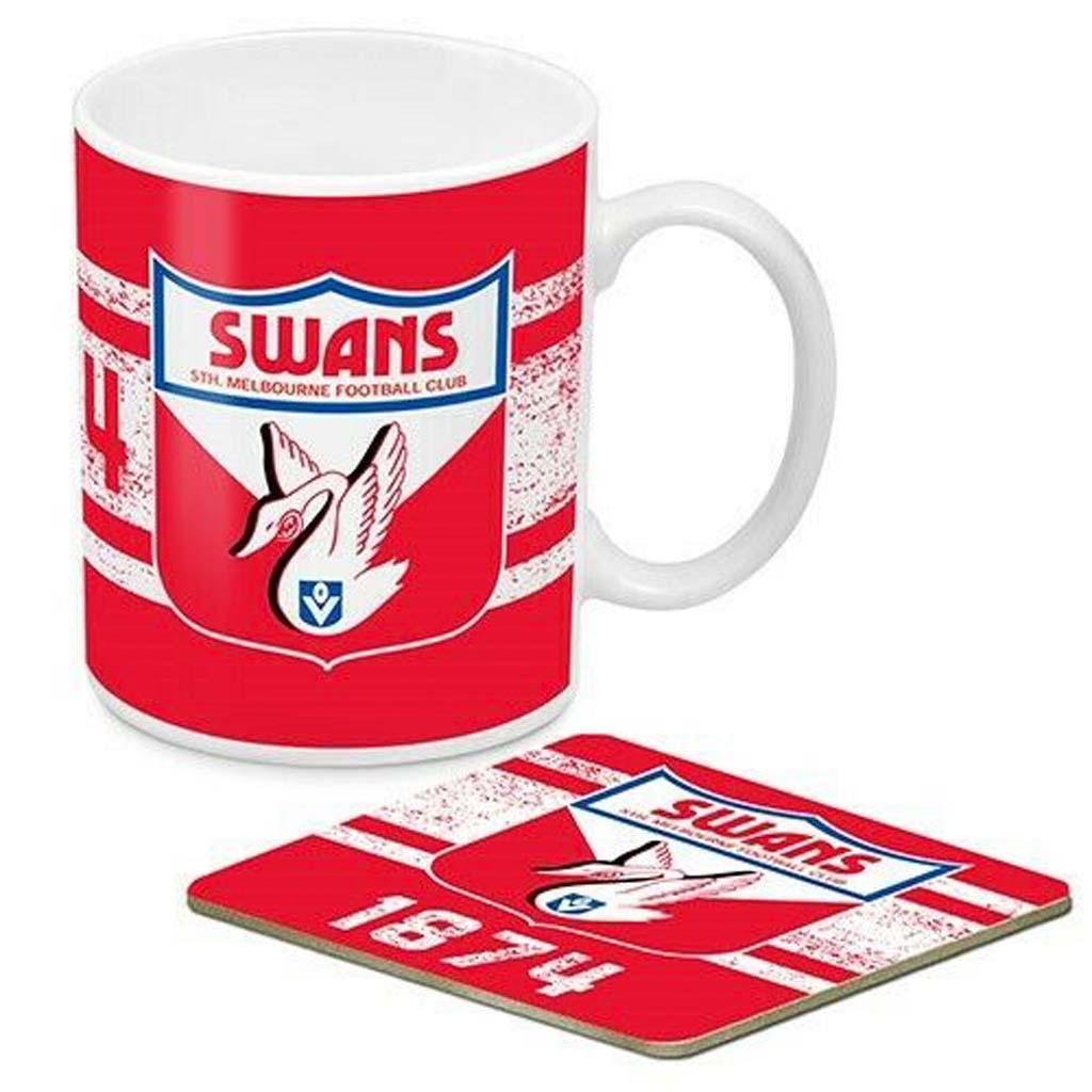 Sydney Swans Heritage Mug and Coaster Set - Jerseys Megastore