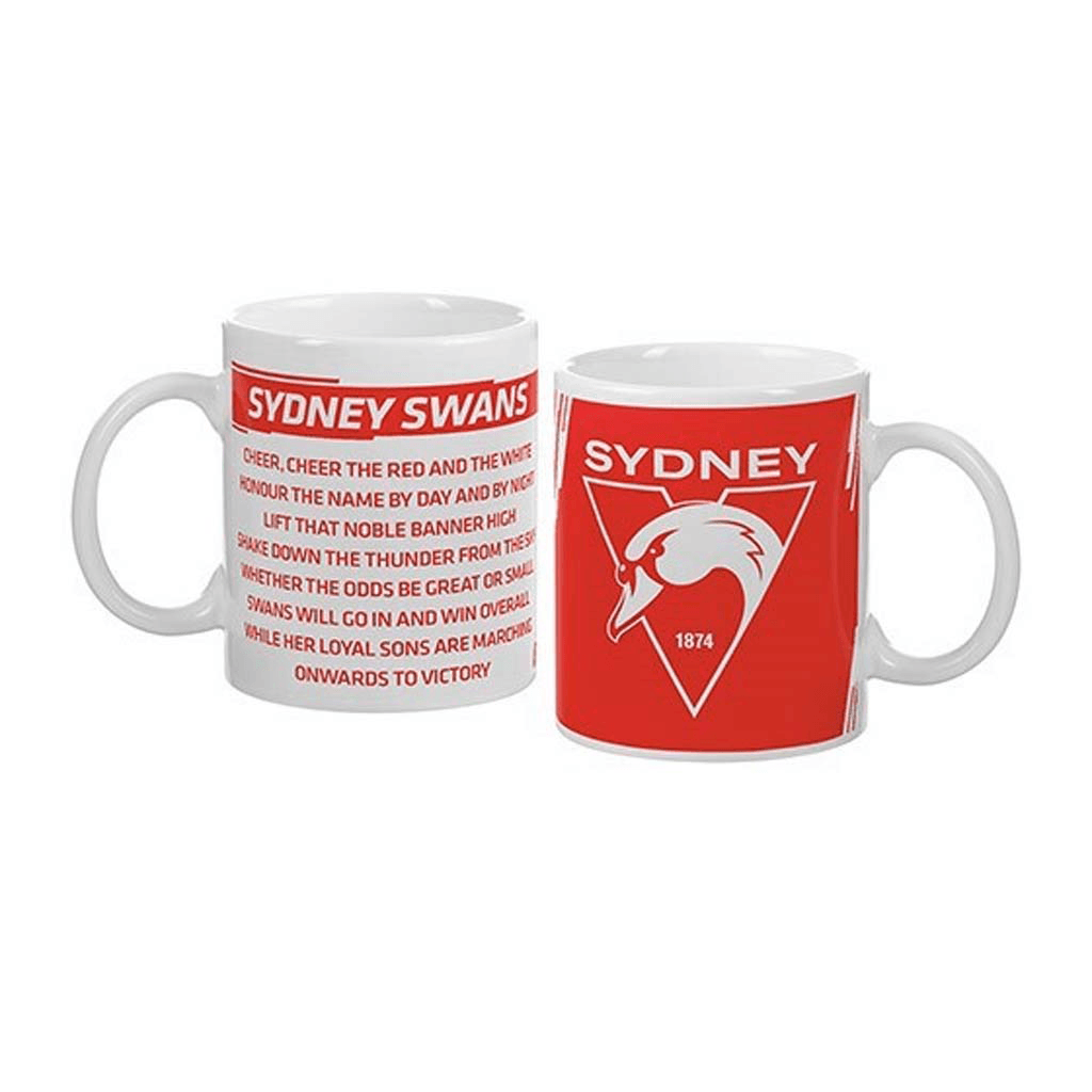 Sydney Swans Team Logo and Song Mug - Jerseys Megastore