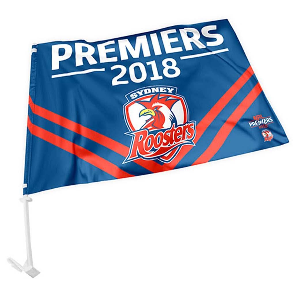 Sydney Roosters 2018 Premiers Car Flag - Jerseys Megastore