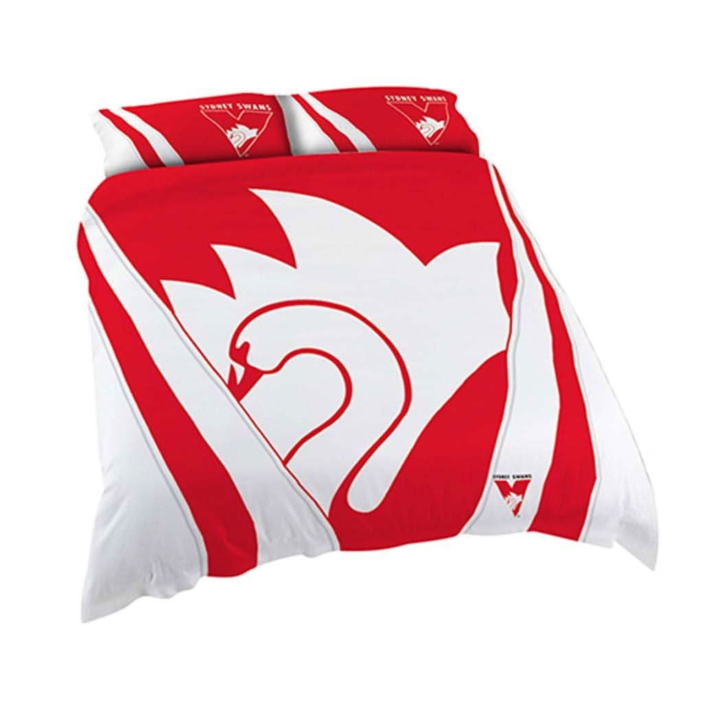 Sydney Swans King Quilt Cover Set - Jerseys Megastore